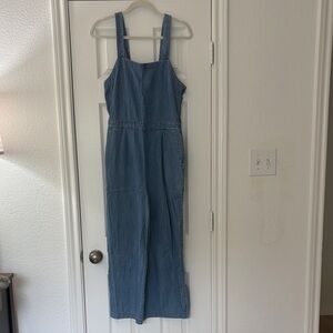Women's J-Crew cropped pants chambray jump suit